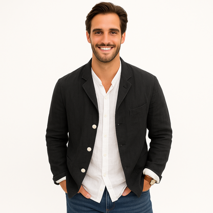Men's Smart Linen Blazer | Stylish