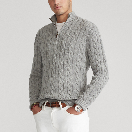 Old Money Half Zip Sweater