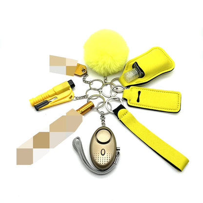 9-Piece Self Defense Kit for Women with Alarm, Whistle, and Compact Safety Tools - Portable Keychain Set 0