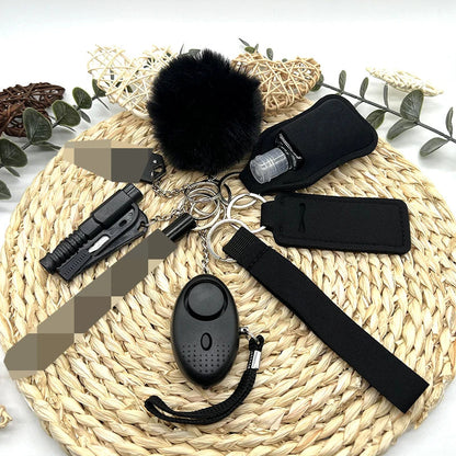 9-Piece Self Defense Kit for Women with Alarm, Whistle, and Compact Safety Tools - Portable Keychain Set 1