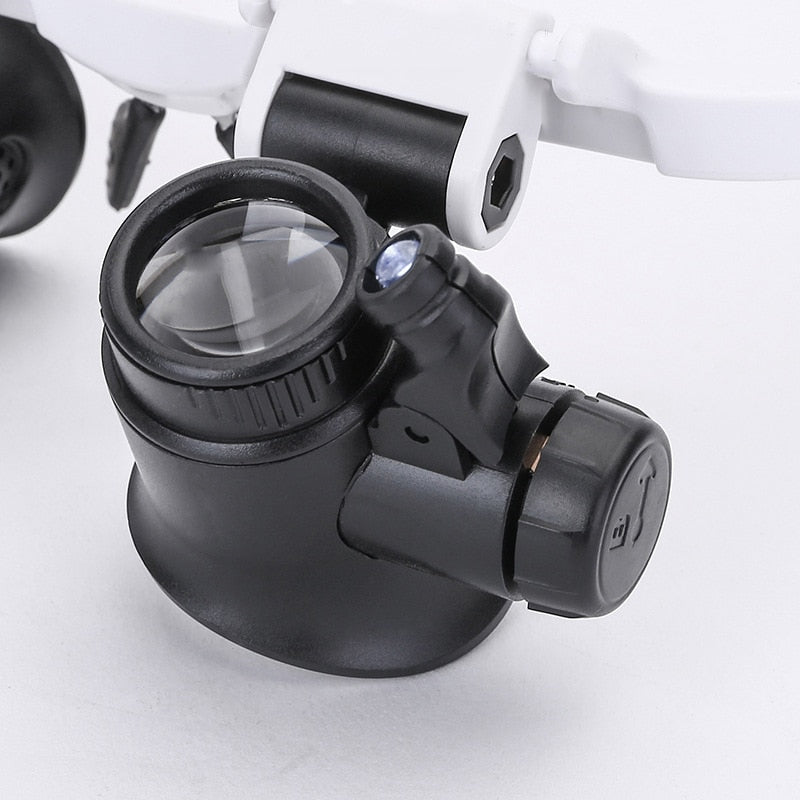 Adjustable LED Magnifying Glasses with 8x, 15x, 23x Lenses – Magnifier with Light for Precision Work 3