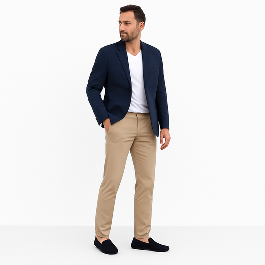 Men's Italian Style Suede Loafers