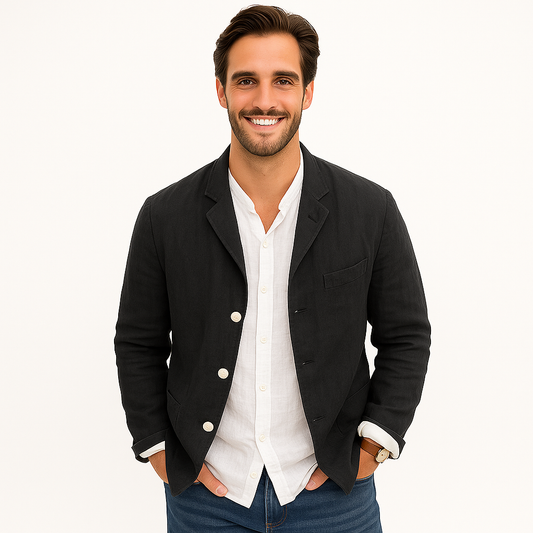 Men's Casual Linen Blazer | Lightweight & Breathable