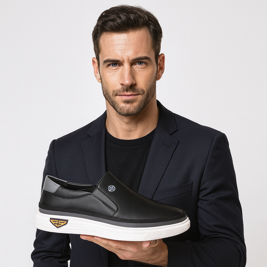 Alessio Leather Slip-Ons