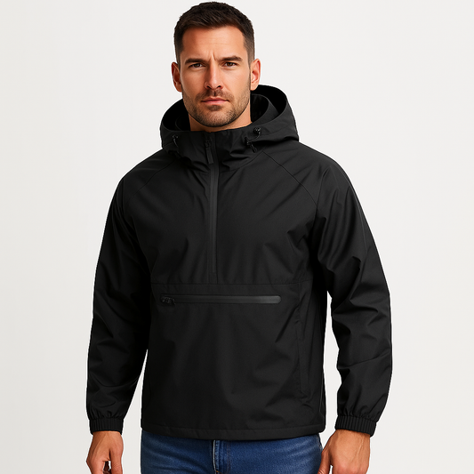 Men’s Half-Zip Hooded Jacket | Lightweight
