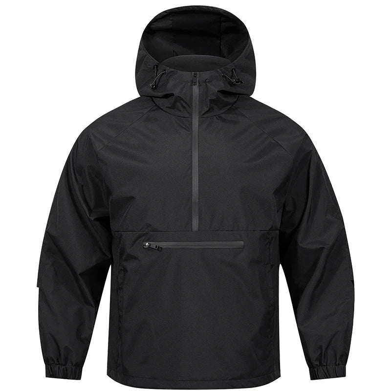 Men’s Half-Zip Hooded Jacket | Lightweight