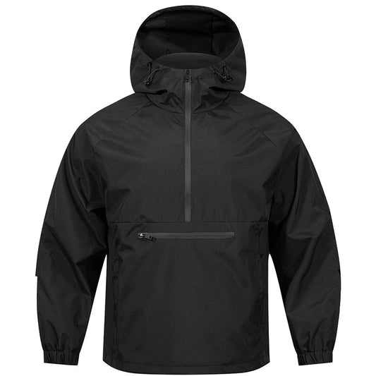 Men’s Half-Zip Hooded Jacket | Lightweight