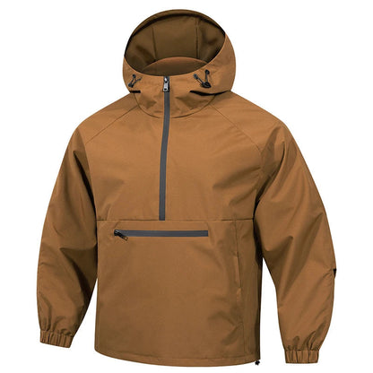 Men’s Half-Zip Hooded Jacket | Lightweight