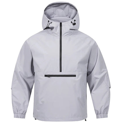 Men’s Half-Zip Hooded Jacket | Lightweight