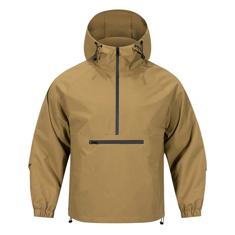 Men’s Half-Zip Hooded Jacket | Lightweight