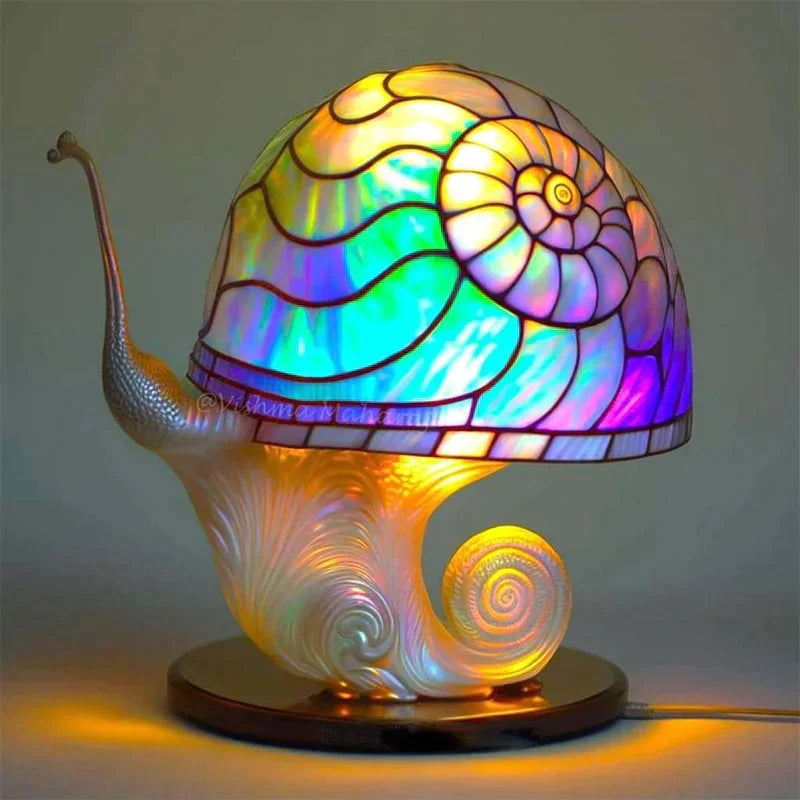 Handcrafted Stained Glass Lamp – Vibrant Decorative Lighting for Home 3