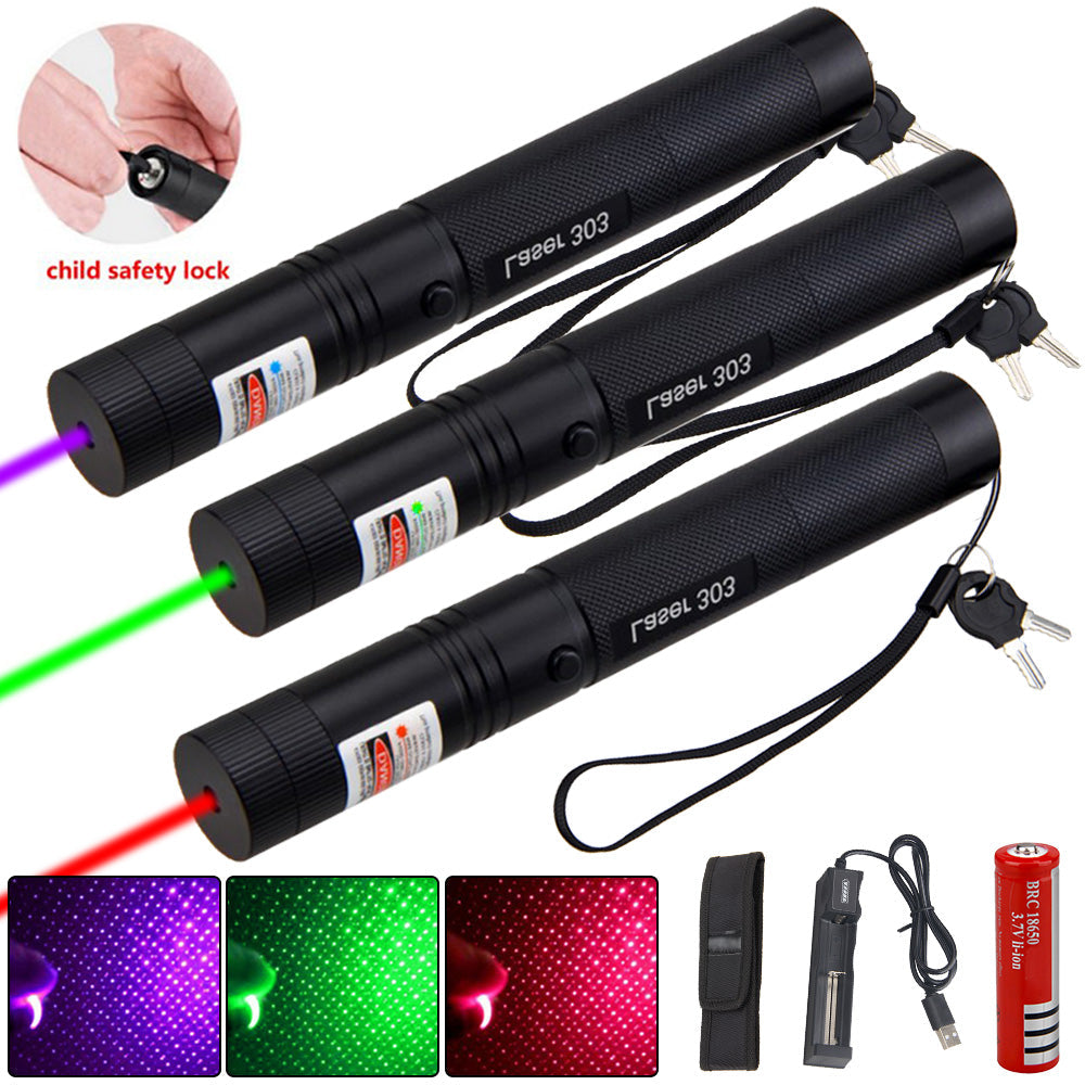 High-Power Rechargeable Laser Pointer with Adjustable Focus – Long-Distance Visibility for Outdoor Use 3