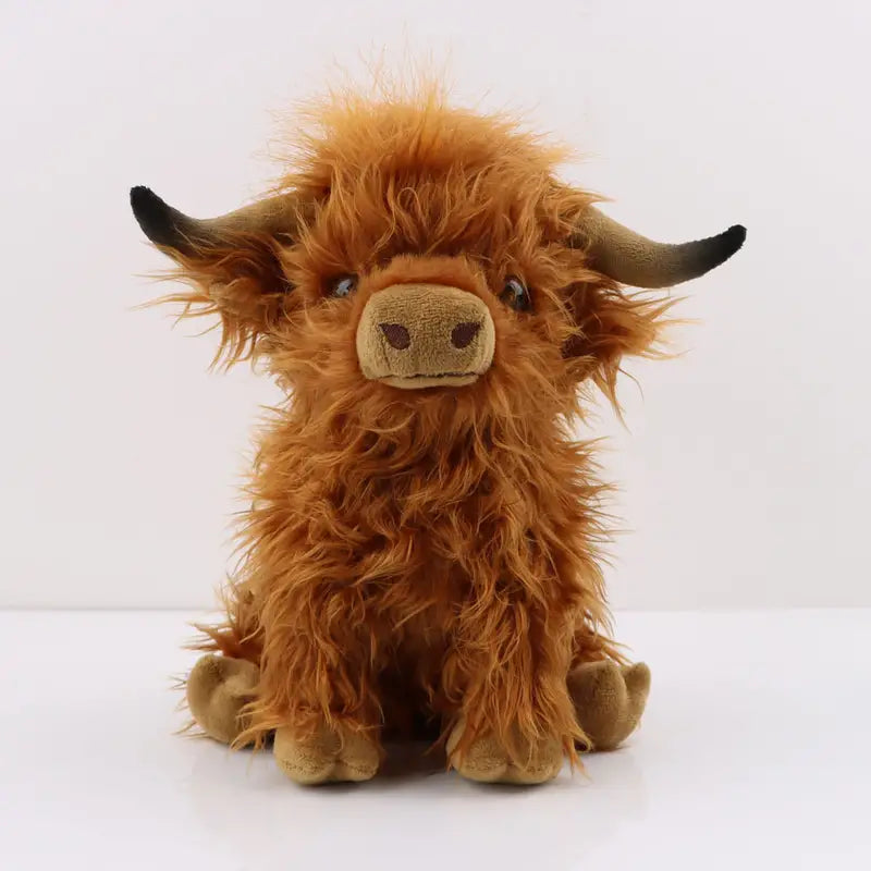 Highland Cow Plush Toy – Soft and Cuddly 25 cm Stuffed Animal for All Ages, Perfect Comforter and Decorative Plushie 1