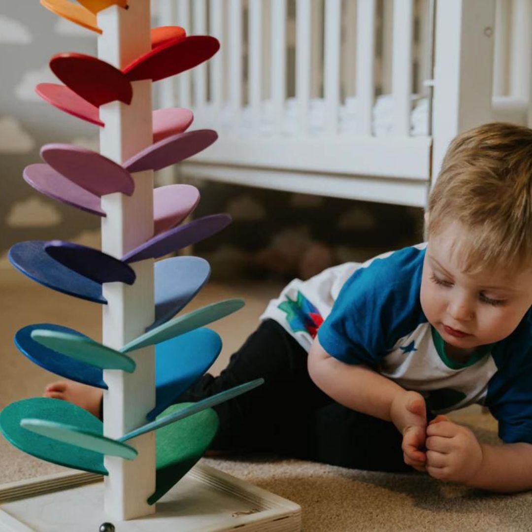 Interactive Colorful Murmur Tower for Sensory Development – Eco-Friendly Wooden Toy 5