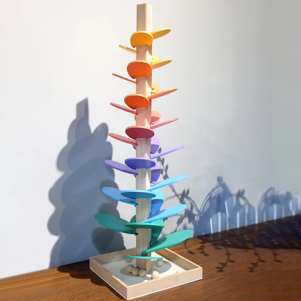 Interactive Colorful Murmur Tower for Sensory Development – Eco-Friendly Wooden Toy 6