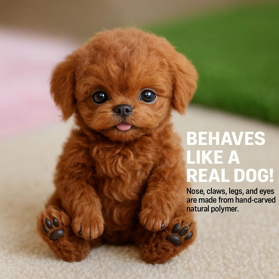 Interactive Plush Puppy - Realistic Plush Toy for Kids and Adults with Movements and Sounds 4