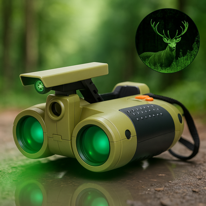 Lightweight Night Vision Binoculars for Kids – Durable Outdoor Toy with Clear Viewing up to 25 Feet for Day and Night Adventures 0