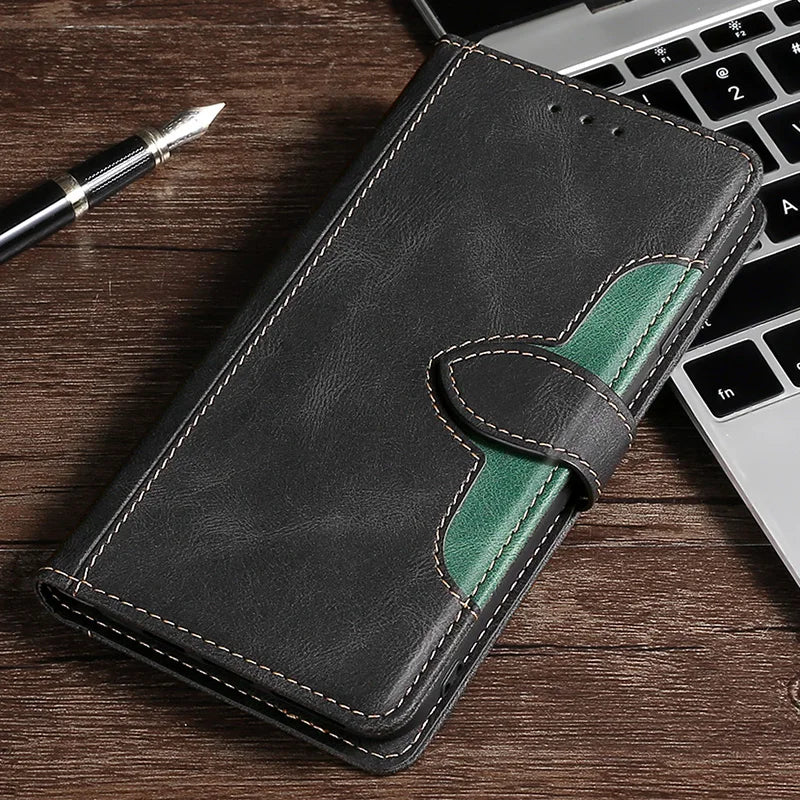 Magnetic Leather Wallet Phone Case for iPhone with Card Holder – Stylish Protection and Secure Closure 0