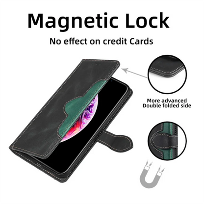 Magnetic Leather Wallet Phone Case for iPhone with Card Holder – Stylish Protection and Secure Closure 2