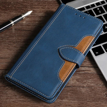 Magnetic Leather Wallet Phone Case for iPhone with Card Holder – Stylish Protection and Secure Closure 7