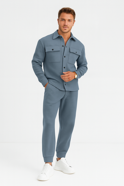 Modern Men's Tracksuit – Stylish Two-Piece Set for Casual Wear, Tailored Comfort, Easy Care 1