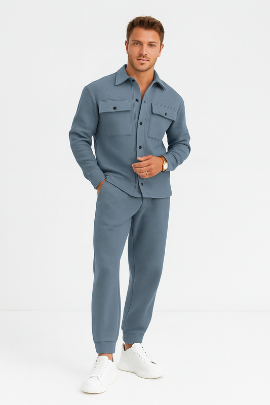 Modern Men's Tracksuit – Stylish Two-Piece Set for Casual Wear, Tailored Comfort, Easy Care 1