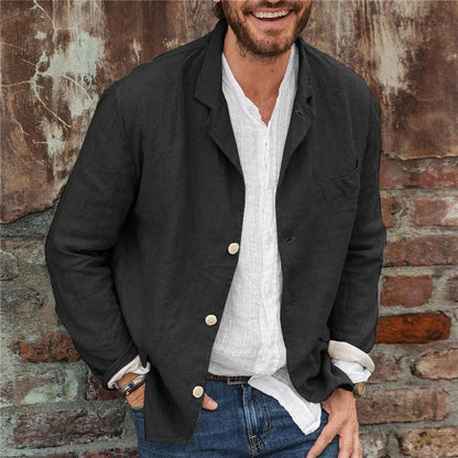 Men's Casual Linen Blazer | Lightweight & Breathable