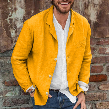 Men's Casual Linen Blazer | Lightweight & Breathable
