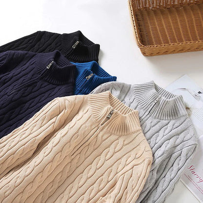 Old Money Half Zip Sweater