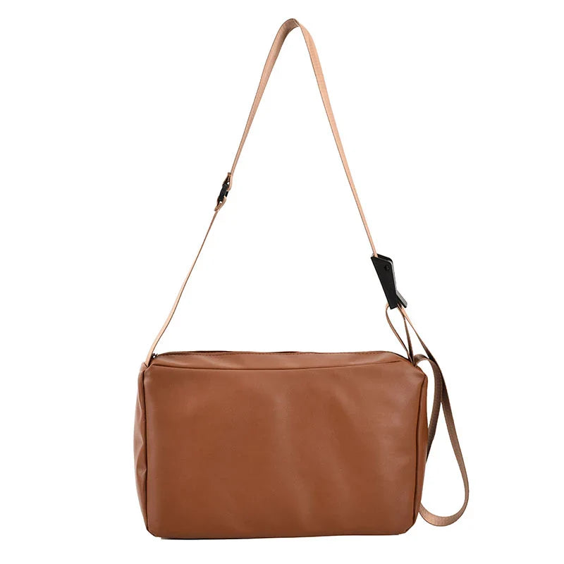 Leren Crossbody Tas voor Dames - Echt Leer, Zwart, Cognac en Donkerbruin