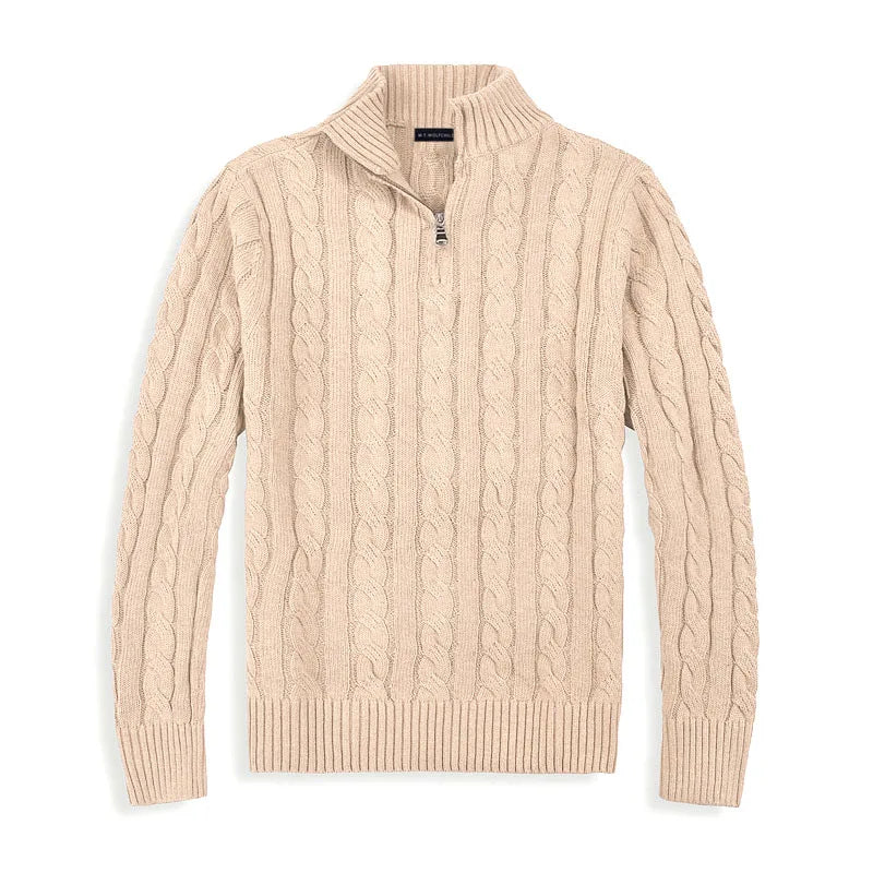 Old Money Half Zip Sweater