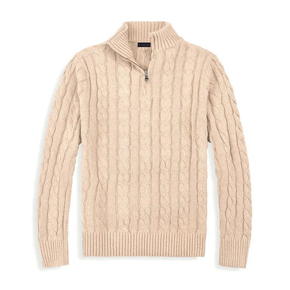 Old Money Half Zip Sweater