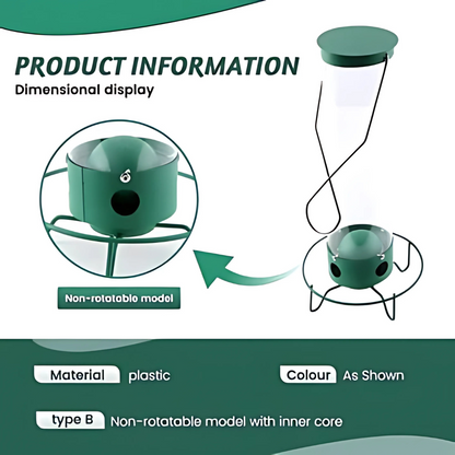 Squirrel Proof Bird Feeder with Large Seed Capacity – Durable Hanging Outdoor Feeder for Birds 6