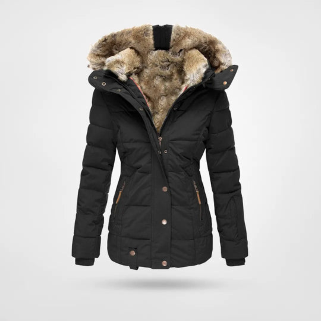 Women's Insulated Puffer Parka Jacket for Winter Warmth and Style 0