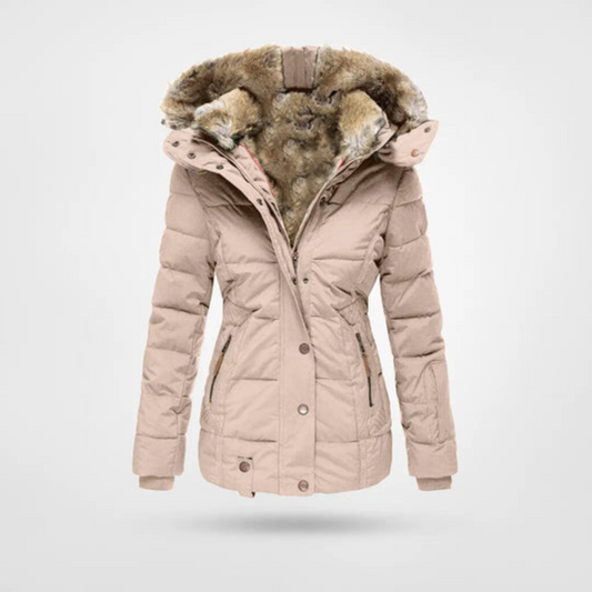 Women's Insulated Puffer Parka Jacket for Winter Warmth and Style 1