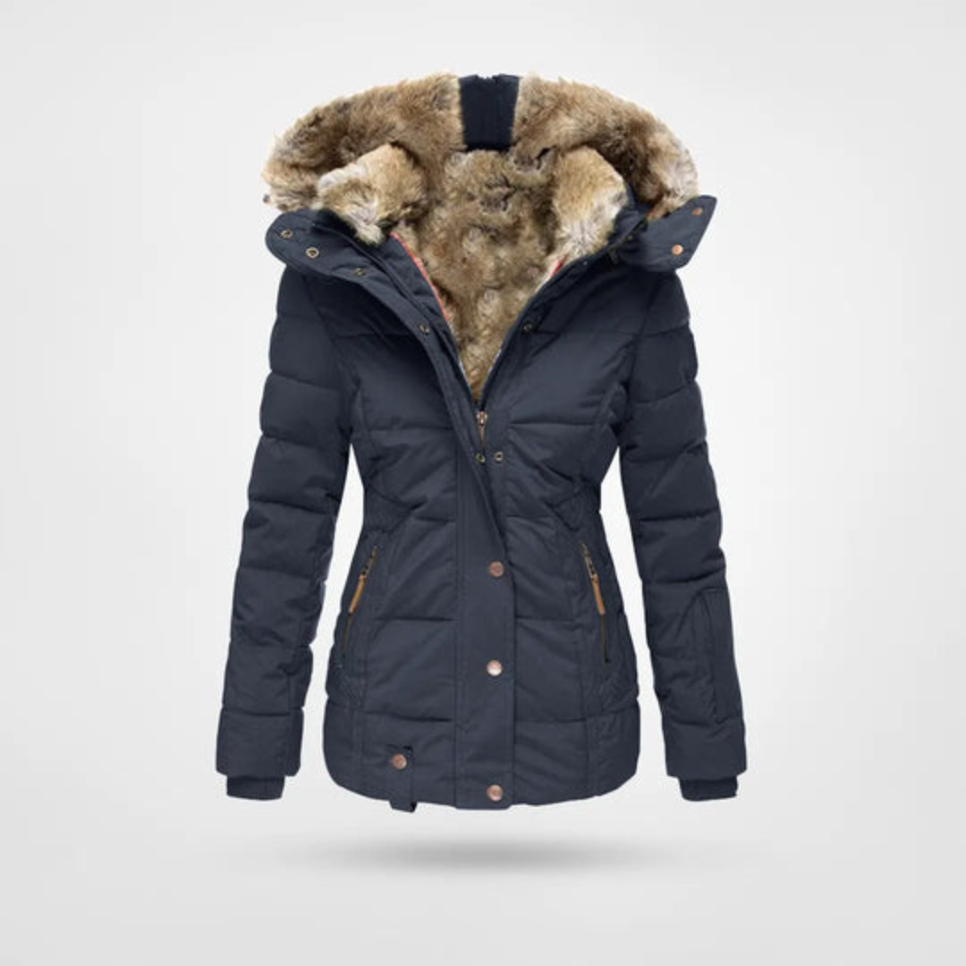 Women's Insulated Puffer Parka Jacket for Winter Warmth and Style 2