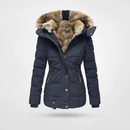 Women's Insulated Puffer Parka Jacket for Winter Warmth and Style 2
