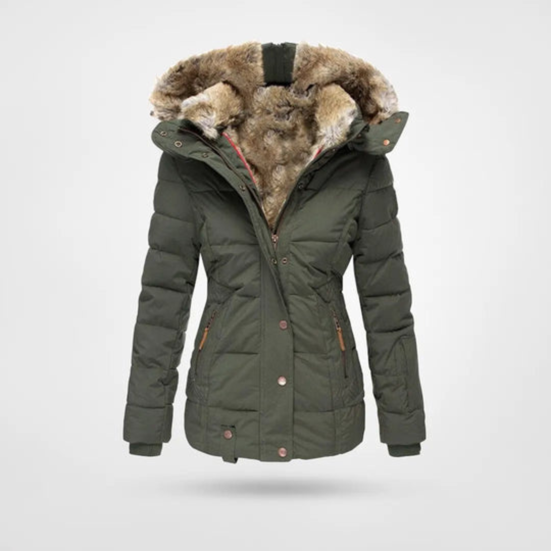 Women's Insulated Puffer Parka Jacket for Winter Warmth and Style 4