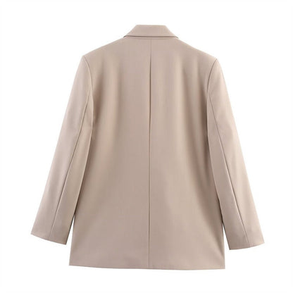 Women's Wool Cape Coat with Button Front and Lapel Collar – Relaxed Fit Winter Coat for Elegant Style 1