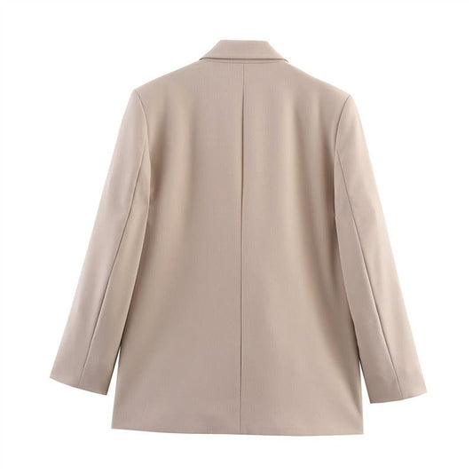 Women's Wool Cape Coat with Button Front and Lapel Collar – Relaxed Fit Winter Coat for Elegant Style 1