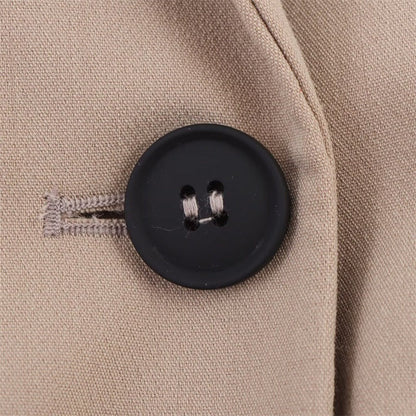 Women's Wool Cape Coat with Button Front and Lapel Collar – Relaxed Fit Winter Coat for Elegant Style 4