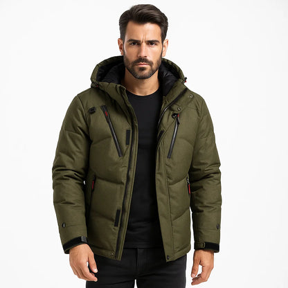 Men's Hooded Puffer Coat | Warm