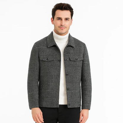 Men’s Plaid Checkered Jacket | Coat