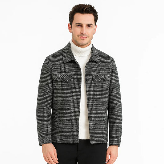 Men’s Plaid Checkered Jacket | Coat