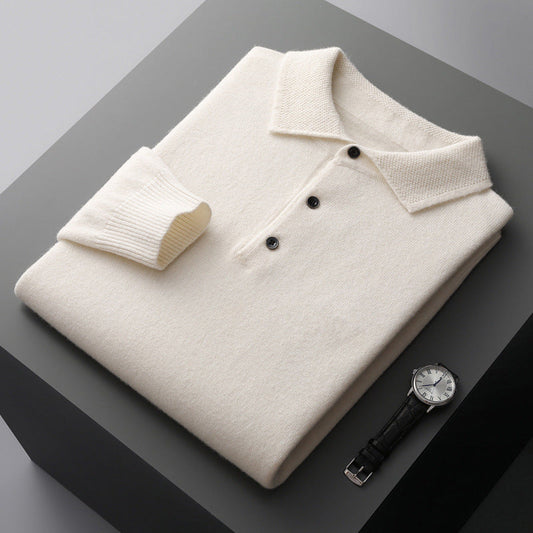 Lorenzo | Cashmere Long Sleeve Polo