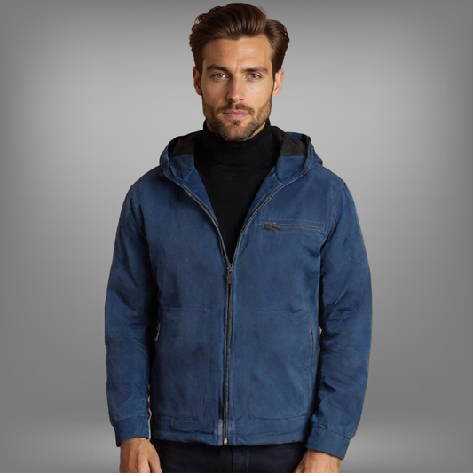 Men’s Zip-Up Hooded Jacket | Casual Style