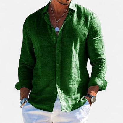 Men’s Cotton-Linen Casual Shirt – Effortless Comfort, Timeless Style