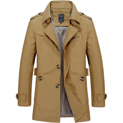 Men's Business Casual Trenchcoat