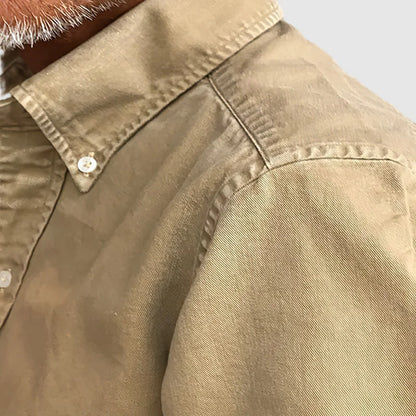 Men's Vintage Wash Long Sleeve Blouse