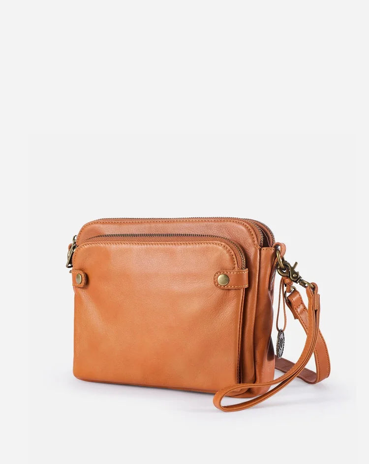 Lanelle - Leren crossbody schoudertas | Stijlvol, praktisch, en onmisbaar